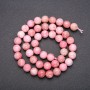 Rhodochrosite Natural Stone Beads, Smooth Bead, Diameter 8(+-)mm, Length 38cm