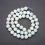 Larimar Natural Stone Beads, Smooth Bead, Diameter 8(+-)mm, Length 38cm