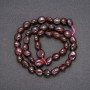 Garnet Natural Stone Beads, Tumbled, Diameter 9x10mm+/-, Length 40cm+
