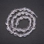 Natural Rock Crystal Stone Beads, Tumbled, Diameter 8x10 (+/-) mm, Length 38cm