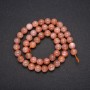 Natural Selenite Stone Beads, smooth round, diameter 8 (+/-) mm, length 38cm