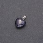 Pendant Heart Aventurine Cairo Night Blue Sand 14x14x23(+-)mm