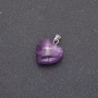 Amethyst Heart Pendant 14×14×23(+/-)mm