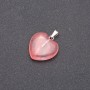 Pendant Heart Tourmaline 19x19x26(+-)mm