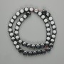 Hematite Beads on Thread Cube, Diameter 8x8(+-)mm, Length 40cm