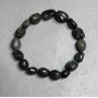 Natural Seraphinite Stone Bracelet on Elastic, Tumbled, Diameter 10x12(+-)mm, Length 18cm