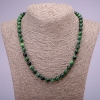 Natural Zoisite Stone Necklace, Smooth Bead, Diameter 8(+-)mm, Length 45cm