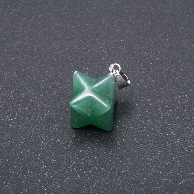 Merkaba Jade Pendant 10x10mm
