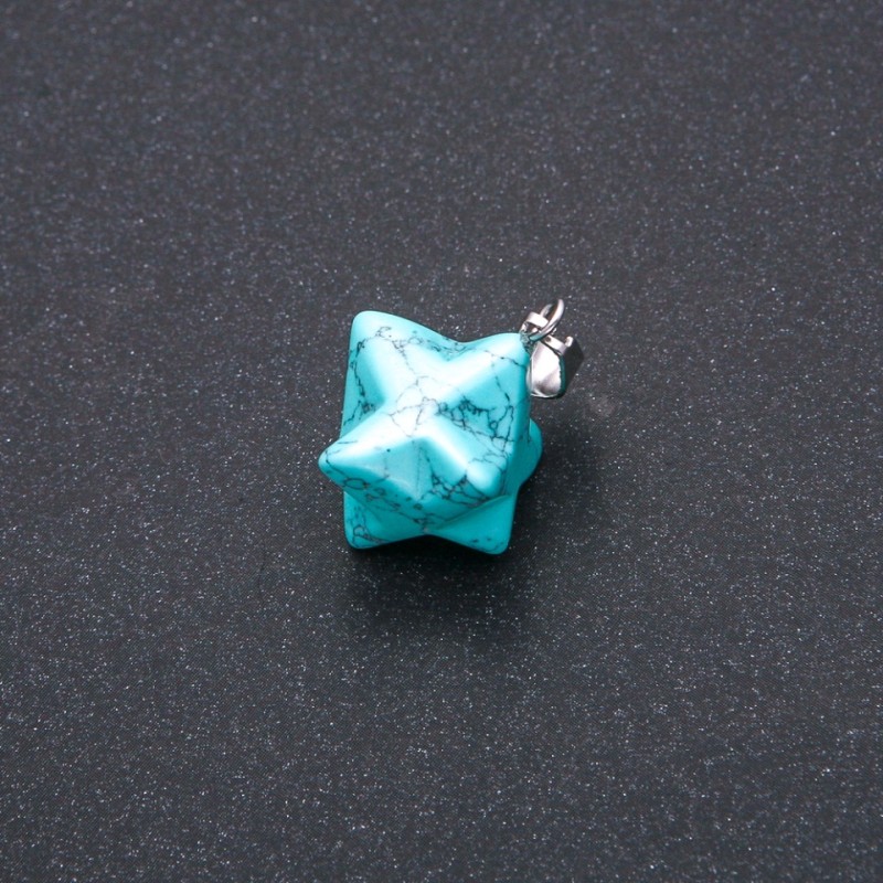 Merkaba Pendant Turquoise 10x10mm