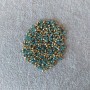 Rhinestones, sky blue colour, diameter 2.5 (+/-) mm, pack / 4g (+/-)