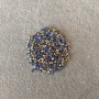 Rhinestones, blue colour, diameter 3(+/-)mm, pack/4g(+/-)