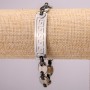 Stainless Steel Metal Bracelet with Clasp, Thickness 12mm, Length 21cm, Silver Colour