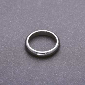 Hematite Ring, Smooth, 4mm Thick, Sizes 16, 17, 18, 19, 20, 21, 22