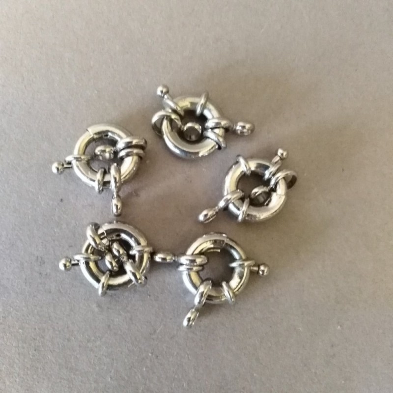 Ring Clasp for Beads and Bracelets, Single Strand, 14mm, Price per Piece