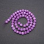Tinted Quartz (Amethyst-Style) Beads, Smooth Round, Strand, Diameter 6.5mm +/-, Length 38cm (+/-)