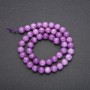 Tinted Quartz (Amethyst-Style) Beads, Smooth Round, Strand, Diameter 8mm, Length 38cm (+/-)