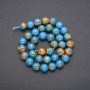 Variscite Beads, Blue, Smooth Round, Strand, Diameter 10mm, Length 36cm (+/-)