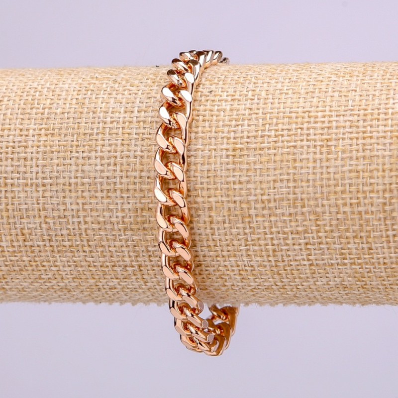 Xuping Bracelet, 7mm Thick, 19cm Length, Gold-Plated