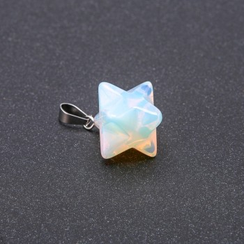 Merkaba Pendant, Moonstone, 10x10mm