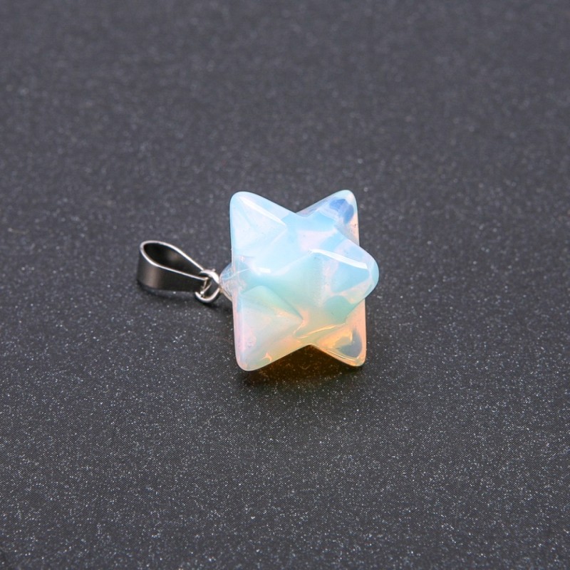 Merkaba Pendant, Moonstone, 10x10mm