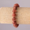 Golden Sand Aventurine Bracelet on Elastic, Smooth Bead, 12mm Diameter, 18cm Circumference