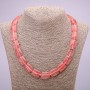 Natural Chalcedony Stone Necklace, Rectangle, 13x18mm, 48cm Length