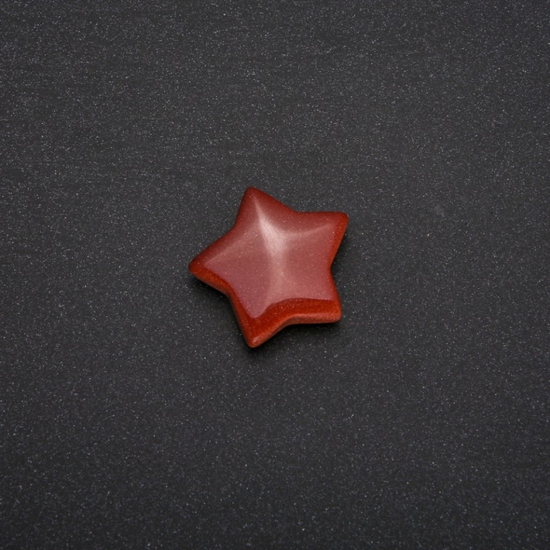 Aventurine Golden Sand Souvenir Stone in Star Shape 28x28x10(+-)mm