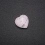 Cacholong Souvenir Stone in Heart Shape 30x30x10(+-)mm