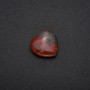 Jasper Souvenir Stone in Heart Shape, 30x30x10(+/-)mm