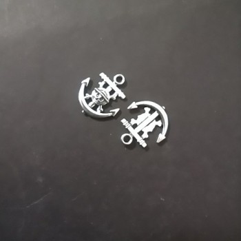 Anchor Pendant Finding, 19x22mm diameter, pack 20g +/-15pcs