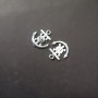 Anchor Pendant Finding, 19x22mm diameter, pack 20g +/-15pcs