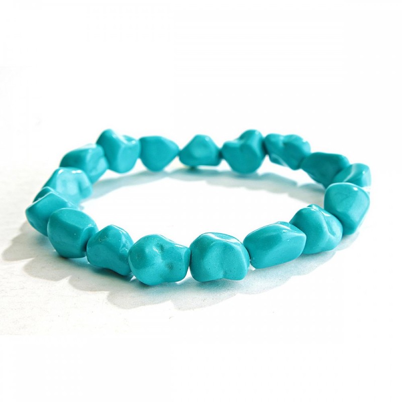 Elastic bracelet turquoise "tumbling"