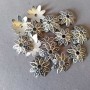 Jewellery Findings Cord End Cap 0.8x13(+-)mm, Pack 20g +-20pcs, Silver Metal Colour