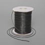 Black "Waxed" Craft Cord, diameter 1.2mm, length 150m spool