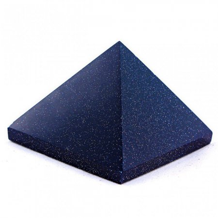 Pyramid Souvenir Aventurine (Synthetic) Cairo Night Pressed, height (+-)37mm, length (+-)30mm