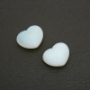 Souvenir Heart Stone in Natural Moonstone (+-)21x27mm