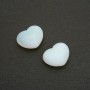 Souvenir Heart Stone in Natural Moonstone (+-)21x27mm
