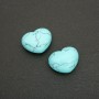 Souvenir Heart Turquoise (+-)21x27mm