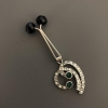 Silver-Tone Clip Brooch with Scarf Pendant, +/-6cm