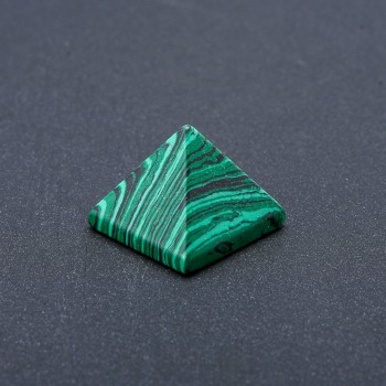 Malachite (Pressed) Souvenir Pyramid, height (+/-)24mm, length (+/-)29mm