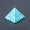 Natural Stone Pyramid Pressed Turquoise, height (+/-)30mm, length (+/-)37mm