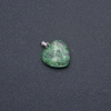 Heart Pendant Natural Stone Zoisite 19x19x26mm (+/-)