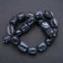 Natural Stone Beads on Fishing Line, Agate Tumbled Bar, diameter 20x15mm, length 38cm (+/-)