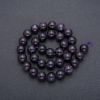 Natural Amethyst Beads on Thread, Smooth Round, diameter 12mm, length 39cm (+/-)