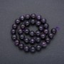 Natural Amethyst Beads on Thread, Smooth Round, diameter 12mm, length 39cm (+/-)