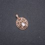 Xuping Pendant, 18k Gold Plated with White Stone, 30x24x19mm