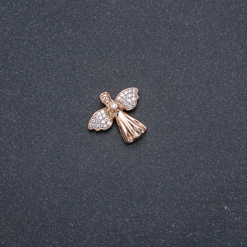 Xuping Necklace Pendant in 18k Gold Plating with White Crystals 20x18mm +