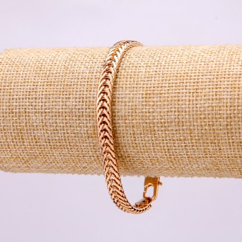 Xuping 18K Gold-Plated Bracelet, 19cm Length, 6mm+ Thickness