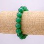 Natural Jade Bracelet, Smooth Beads, 12mm (+/-) Diameter, 18cm Length