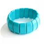 Bracelet Turquoise (pressed) link, diameter 25×12mm, length 18cm (stretch)